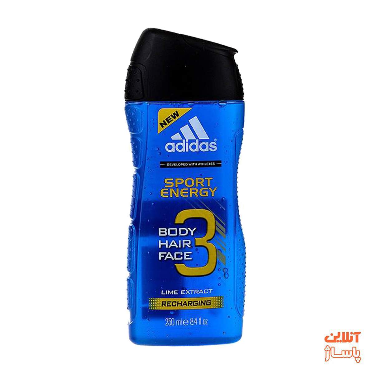 شامپو سر و بدن مردانه آدیداس مدل Sport Energy حجم 250 میلی لیتر