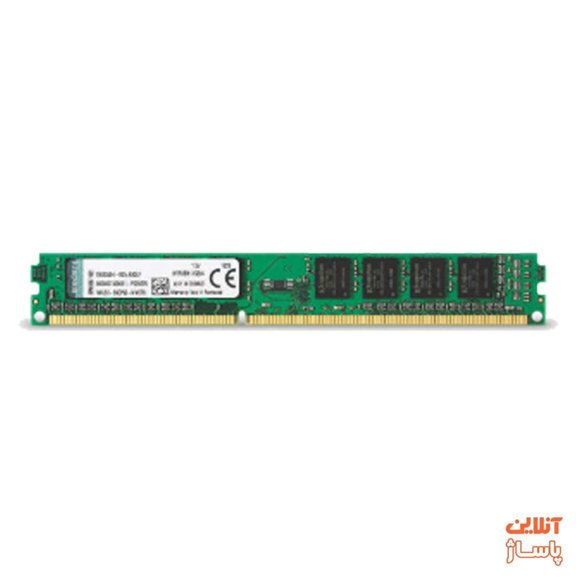  رم دسکتاپ کینگستون DDR3 تک کاناله 1600 مگاهرتز CL11 مدل KVR ظرفیت 4 گیگابایت