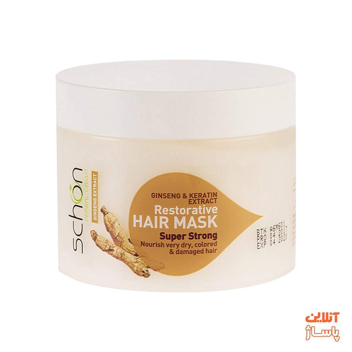 ماسک ترمیم کننده مو شون مدل Ginseng And Keratin حجم 300 میلی لیتر