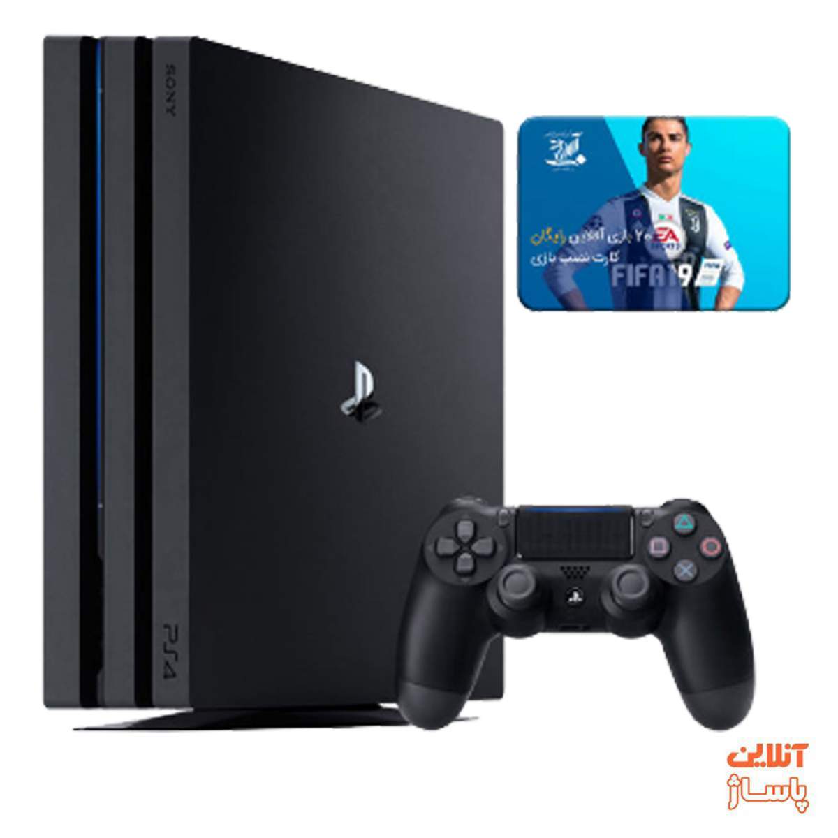 کنسول بازی سونی مدل Playstation 4 Pro کد CUH-7216B Region 2 ظرفیت 1 ترابایت به مراه 20 عدد بازی 2019