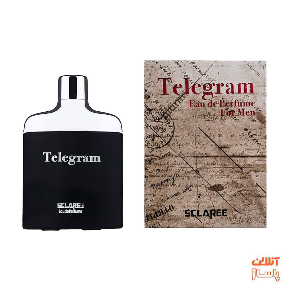 ادوپرفیوم مردانه اسکلاره مدل Telegram حجم 82 میلی لیتر به‌ همراه ادوپرفیوم زنانه اسکلاره مدل Telegram حجم 85 میلی لیتر