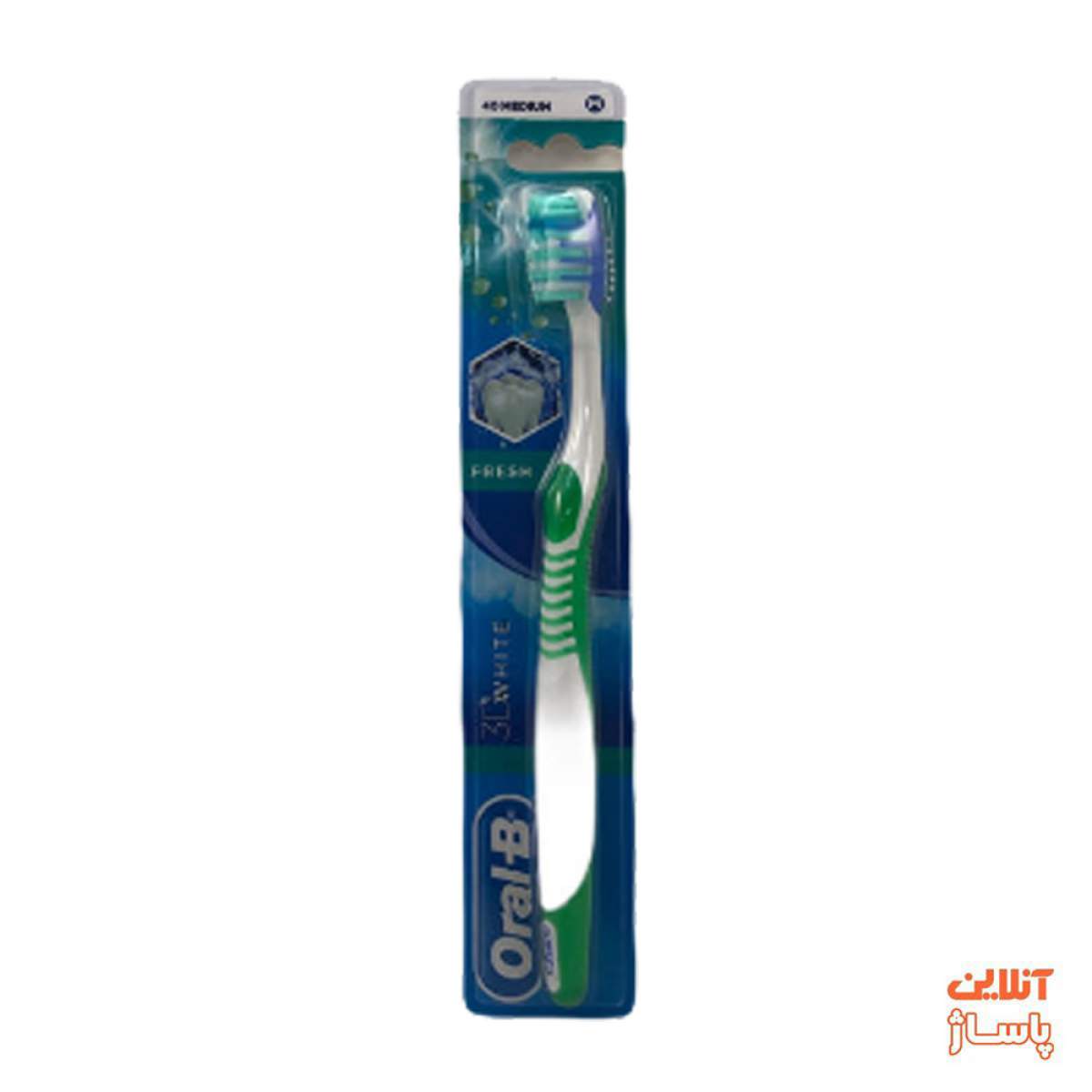 مسواک اورال-بی مدل 3DWhite کد 44 با برس متوسط