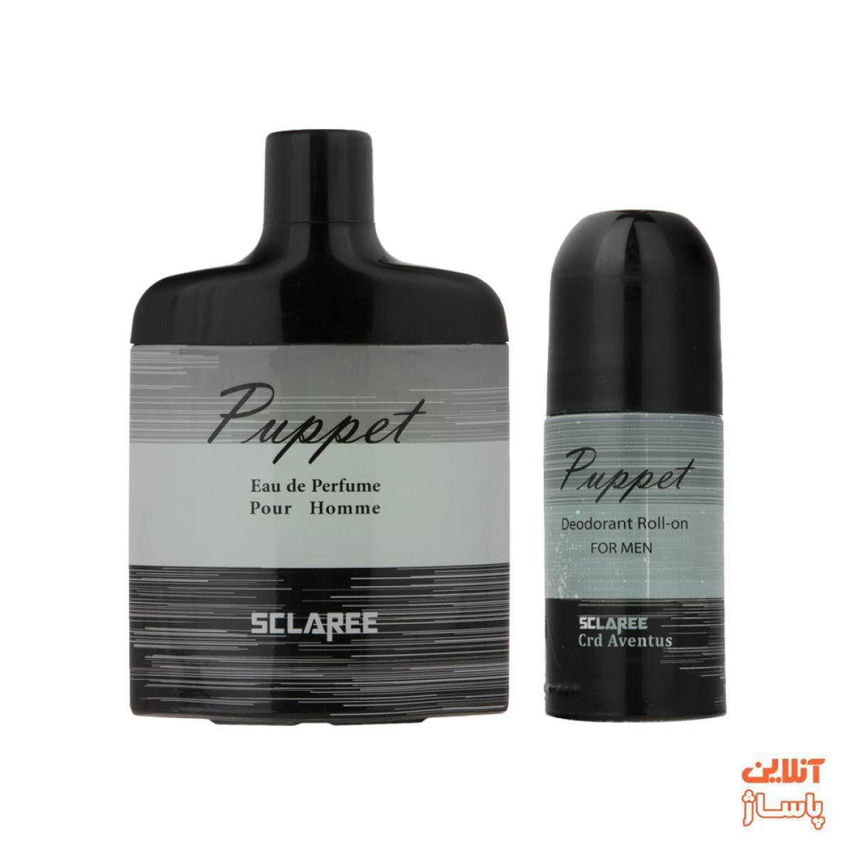 ست ادوپرفیوم مردانه اسکلاره مدل Puppet حجم 82 میلی لیتر به همراه رول ضد تعریق مردانه Puppet