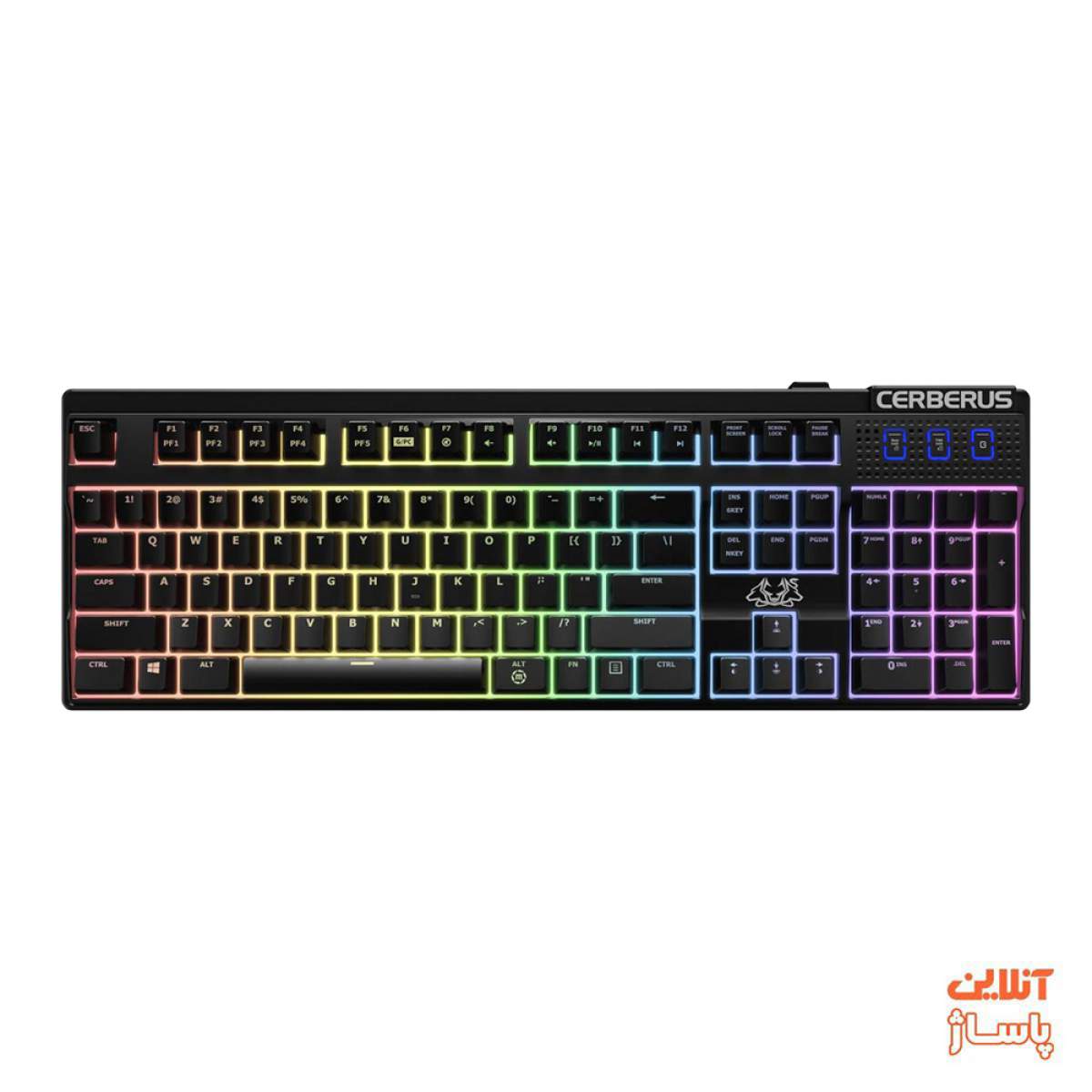  کیبورد مکانیکی مخصوص بازی ایسوس مدل Cerberus Mech RGB