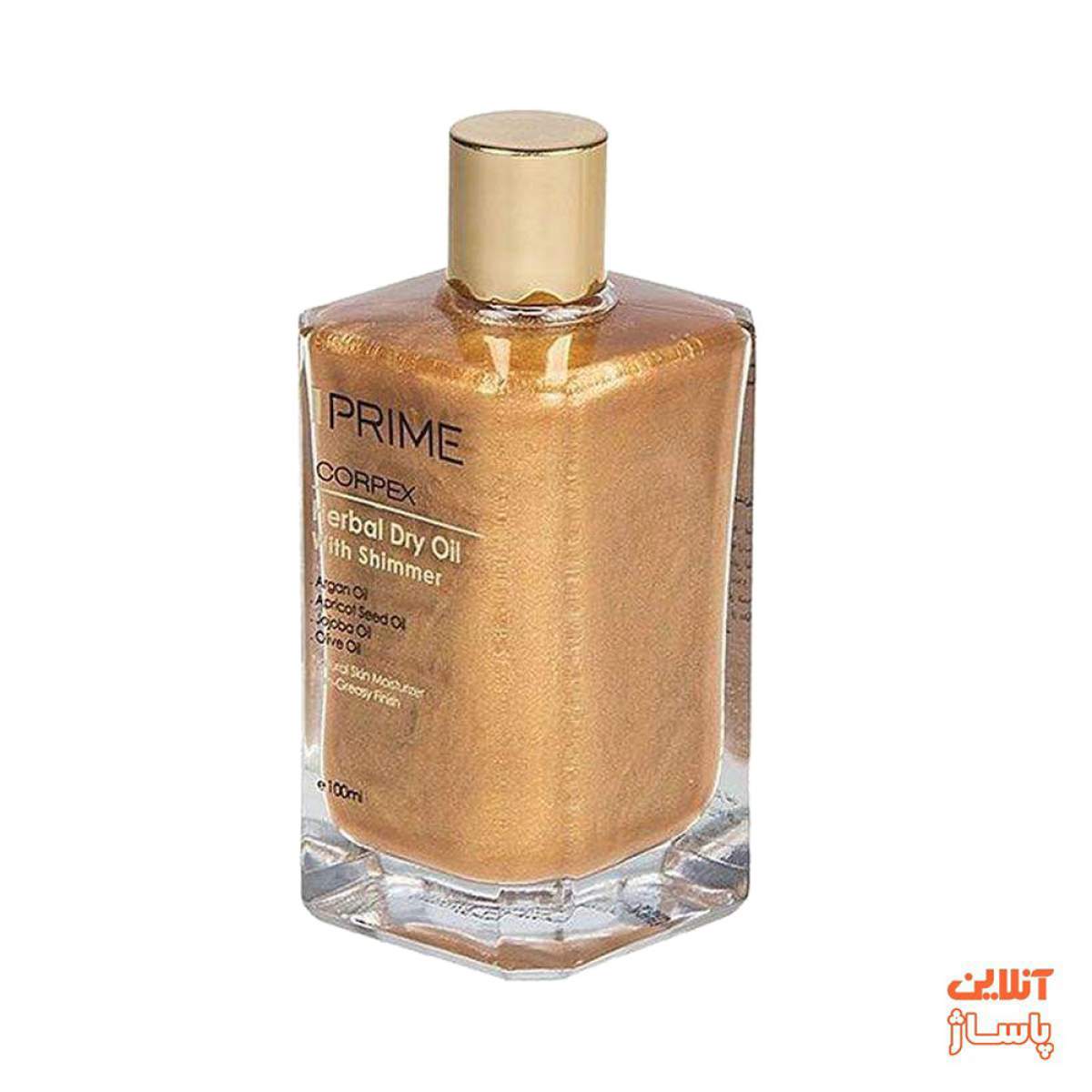 روغن پوست و مو پریم مدل Corpex Herbal Dry Oil حجم 100 میلی لیتر