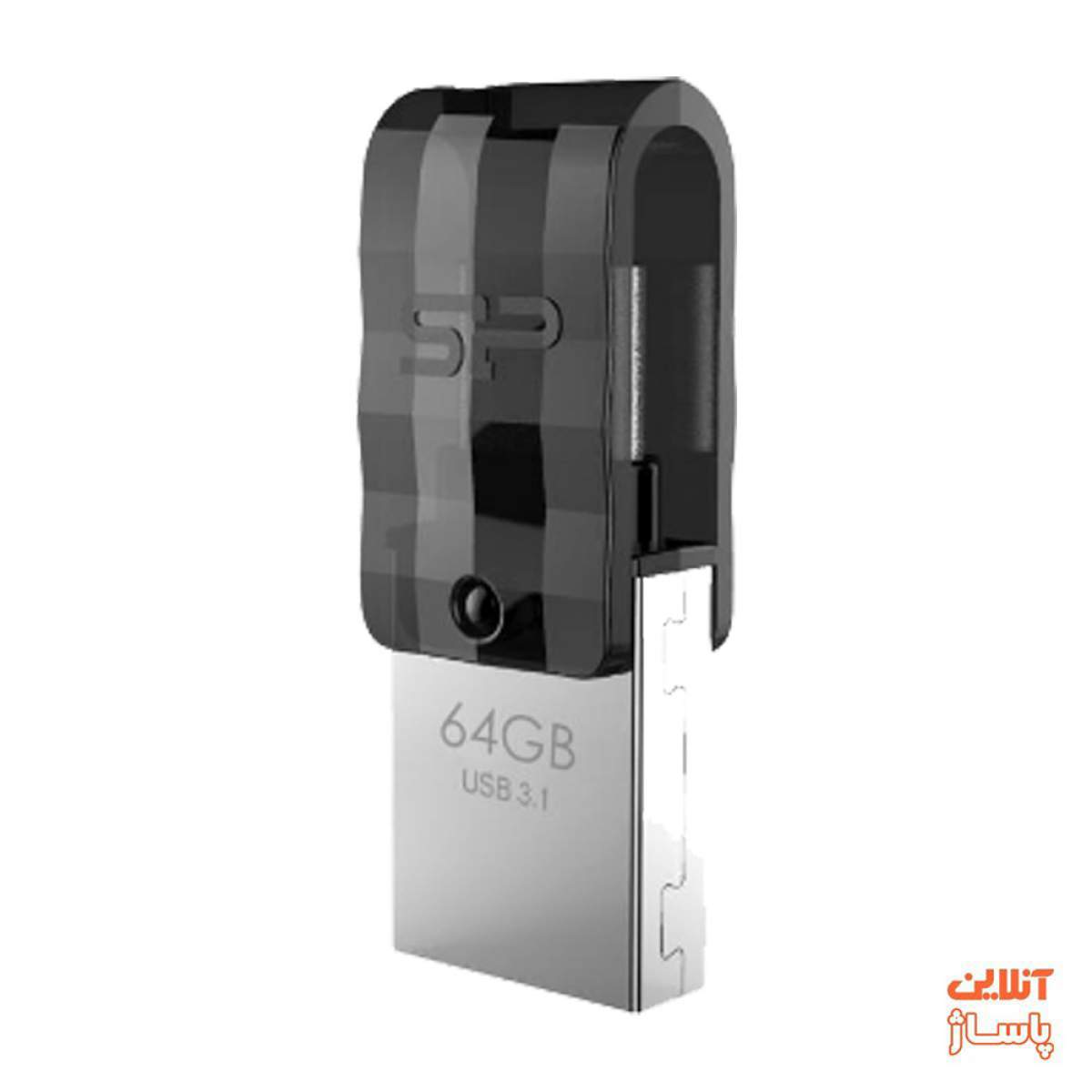  فلش مموری OTG سیلیکون پاور مدل Mobile C31 ظرفیت 64 گیگابایت 